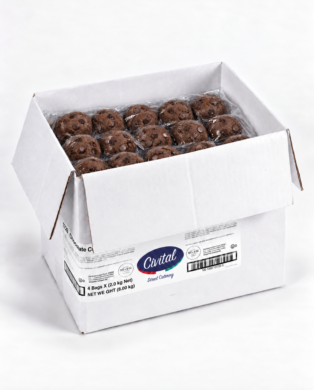8kg Carmen’s Double Chocolate Chip Cookie Dough _ 200 Pucks