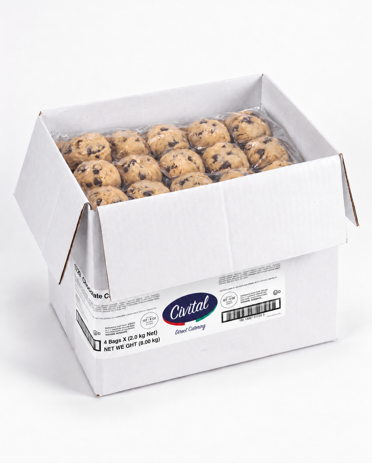 8kg Carmen’s Milk Chocolate Chip Cookie Dough _ 200 Pucks
