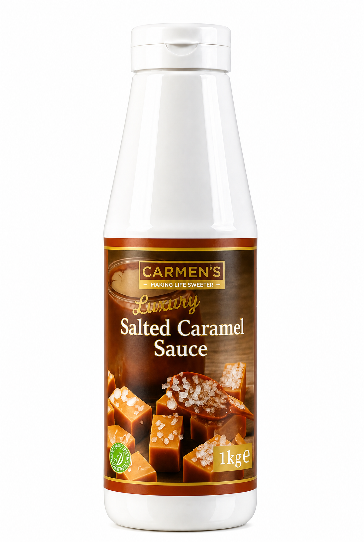 Carmen’s Luxury Salted Caramel Sauce 1kg for professional use