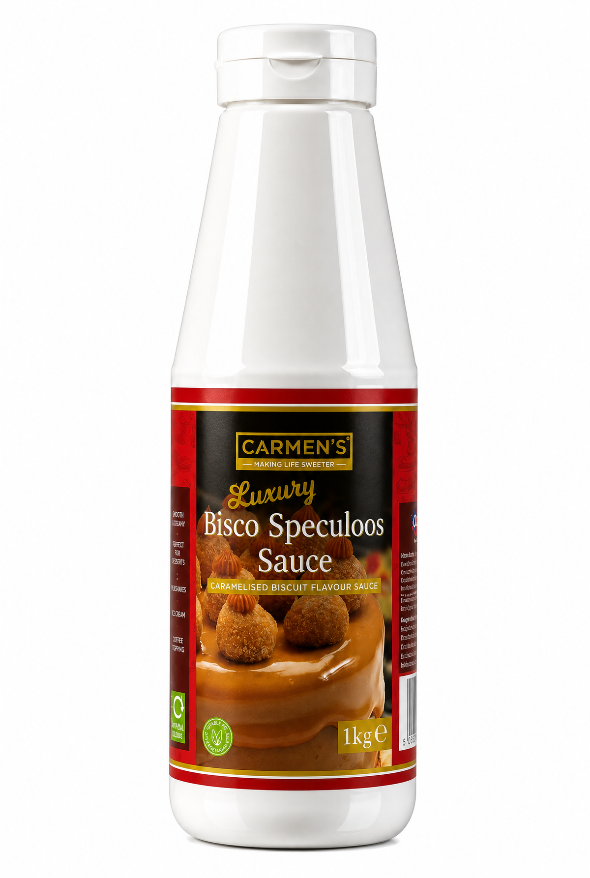 Carmen's _ Luxury Bisco Speculoos Topping Sauce (Biscoff) for professional 1kg