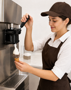 Carmen's tall chocolate decorated sprinkles waffle cone (1 scoop) - 48 Units
