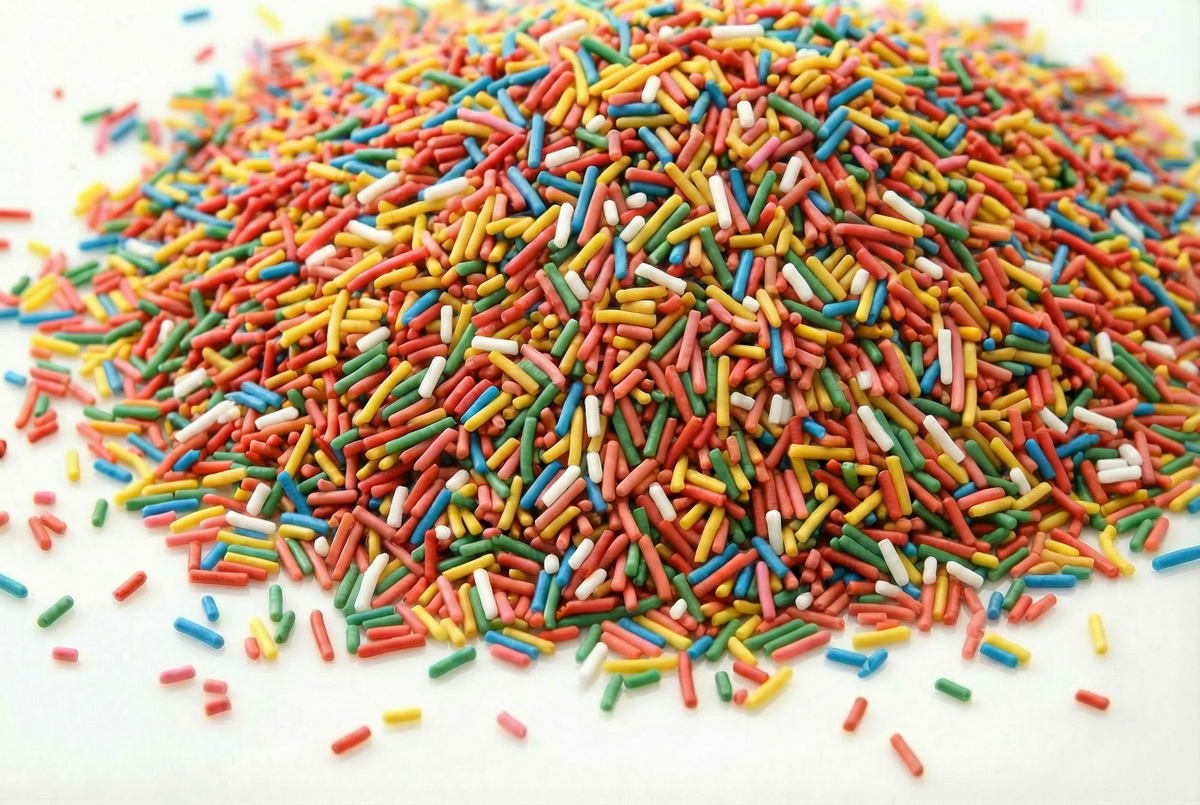 Sugar Strands _ 100's & 1000's Rainbow Assorted Sprinkles for Desserts Decoration 1kg