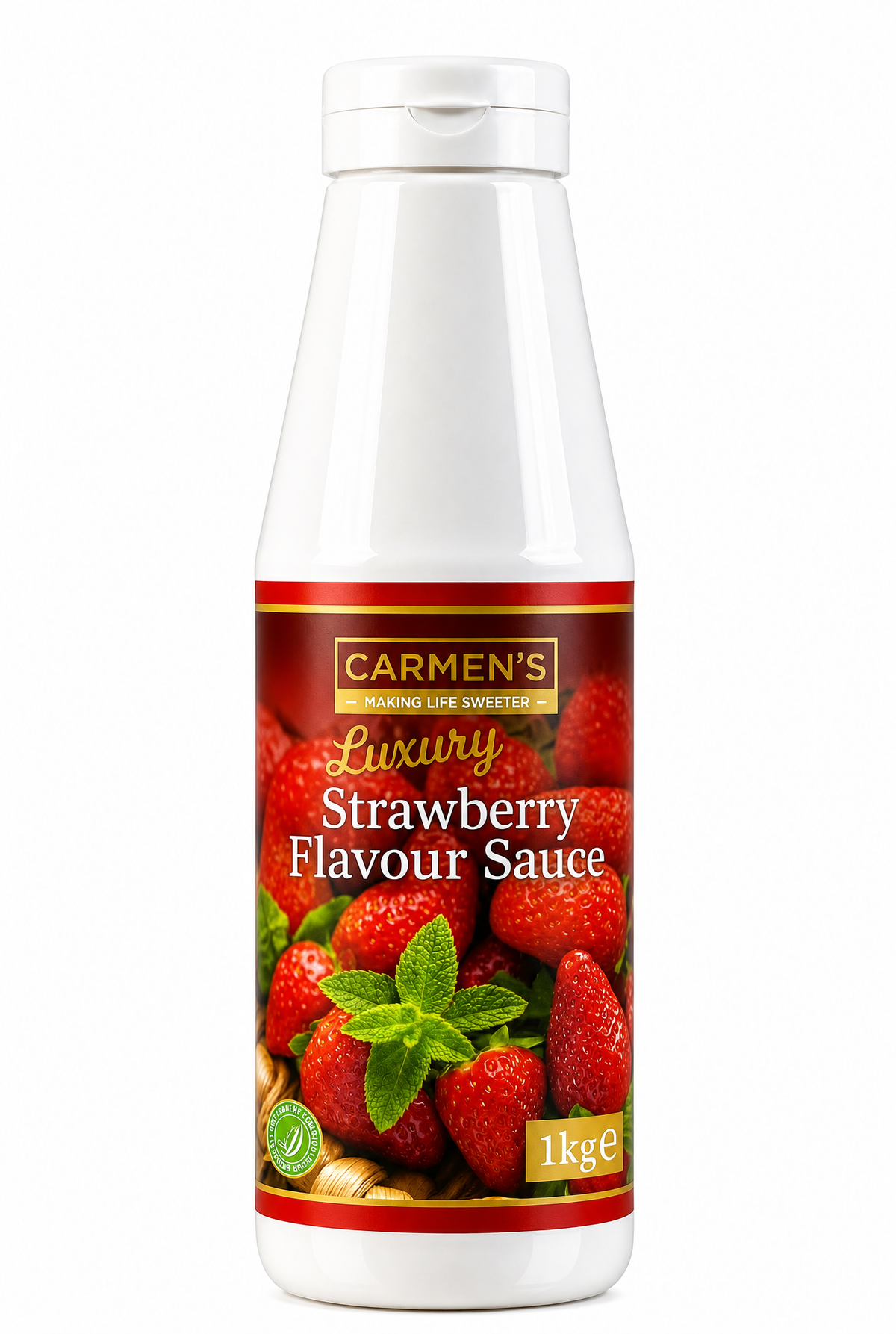 Carmen’s Luxury Strawberry Sauce 1kg for professional use