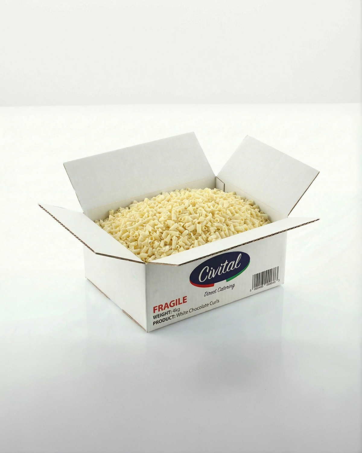 4kg Carmen’s White Chocolate Blossoms Curls 4Kg