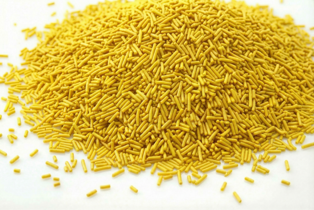 Yellow Strands _ Yellow Vermicelli Strands sprinkles for Desserts Decoration 1kg